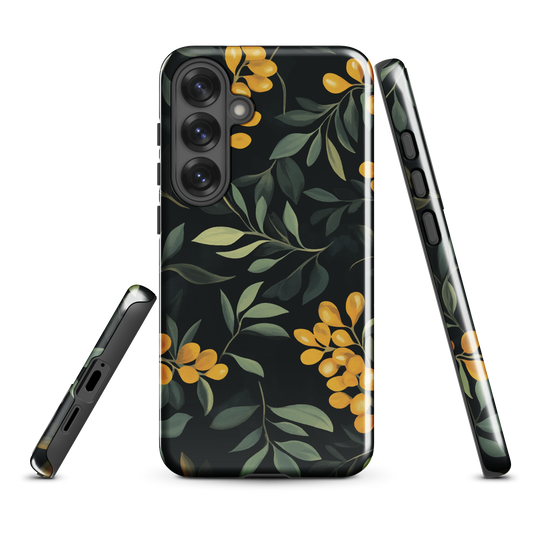 'NZ Kowhai' Samsung Galaxy S25 Plus tough phone case - protective glossy case NZ Australia