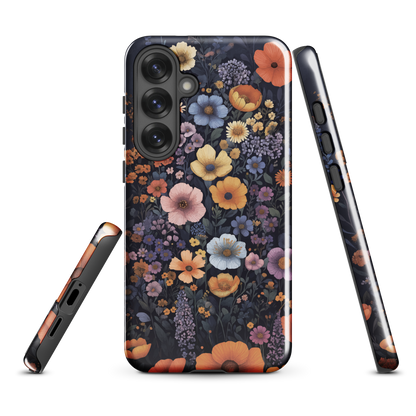 'Wildflowers' Samsung Galaxy S25 Plus tough phone case - protective glossy case NZ Australia