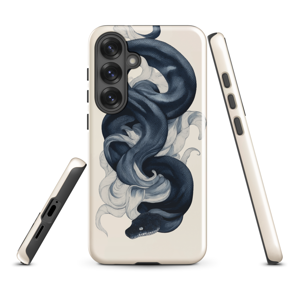'Midnight Python' Samsung Galaxy S25 Plus tough phone case - protective glossy case NZ Australia