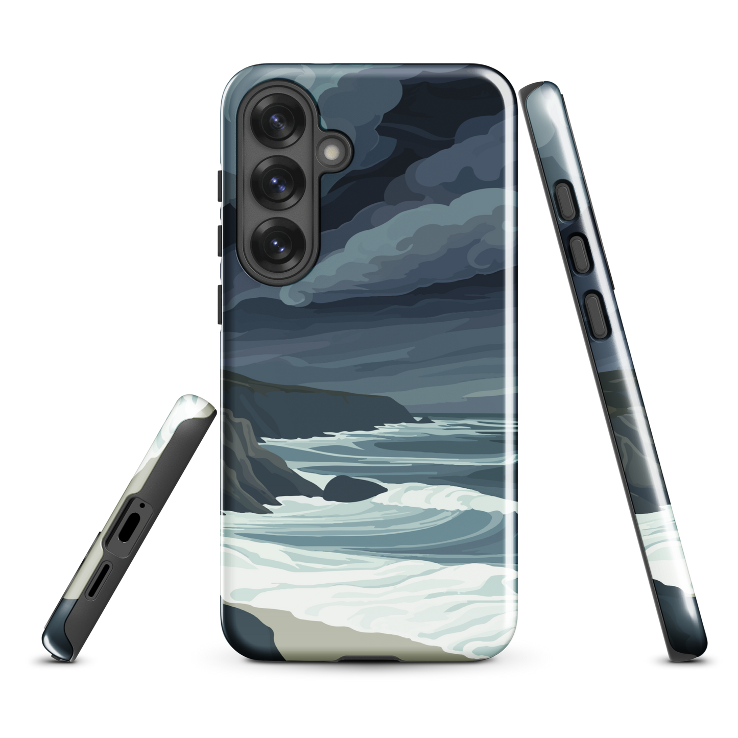 'Cape Kidnappers' Samsung Galaxy S25 Plus tough phone case - protective glossy case NZ Australia