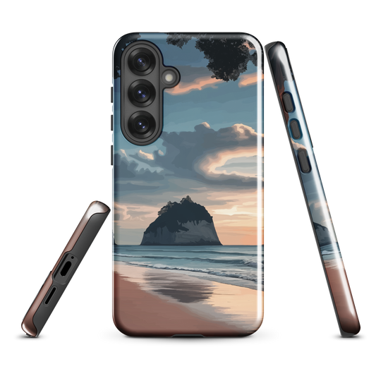 'Cathedral Cove' Samsung Galaxy S25 Plus tough phone case - protective glossy case NZ Australia
