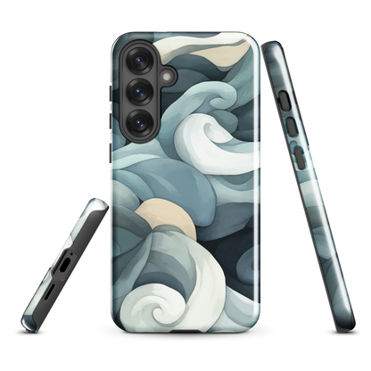 'Ebb and Flow' Samsung Galaxy S25 Plus tough phone case - protective glossy case NZ Australia