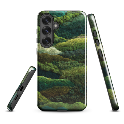 'Forest Layers' Samsung Galaxy S25 Plus tough phone case - protective glossy case NZ Australia