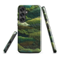Verdant layers phone case | Abstract green design NZ