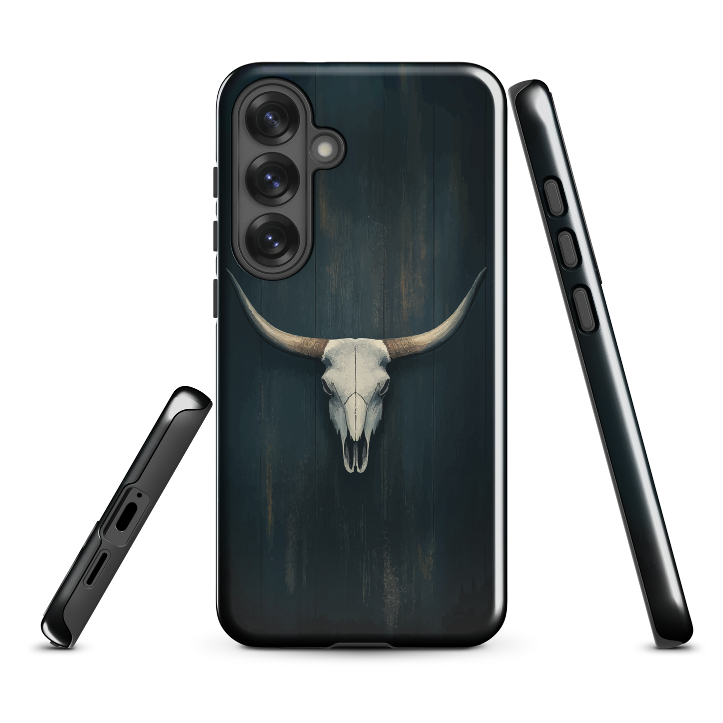 'Longhorn' Samsung Galaxy S25 Plus tough phone case - protective glossy case NZ Australia