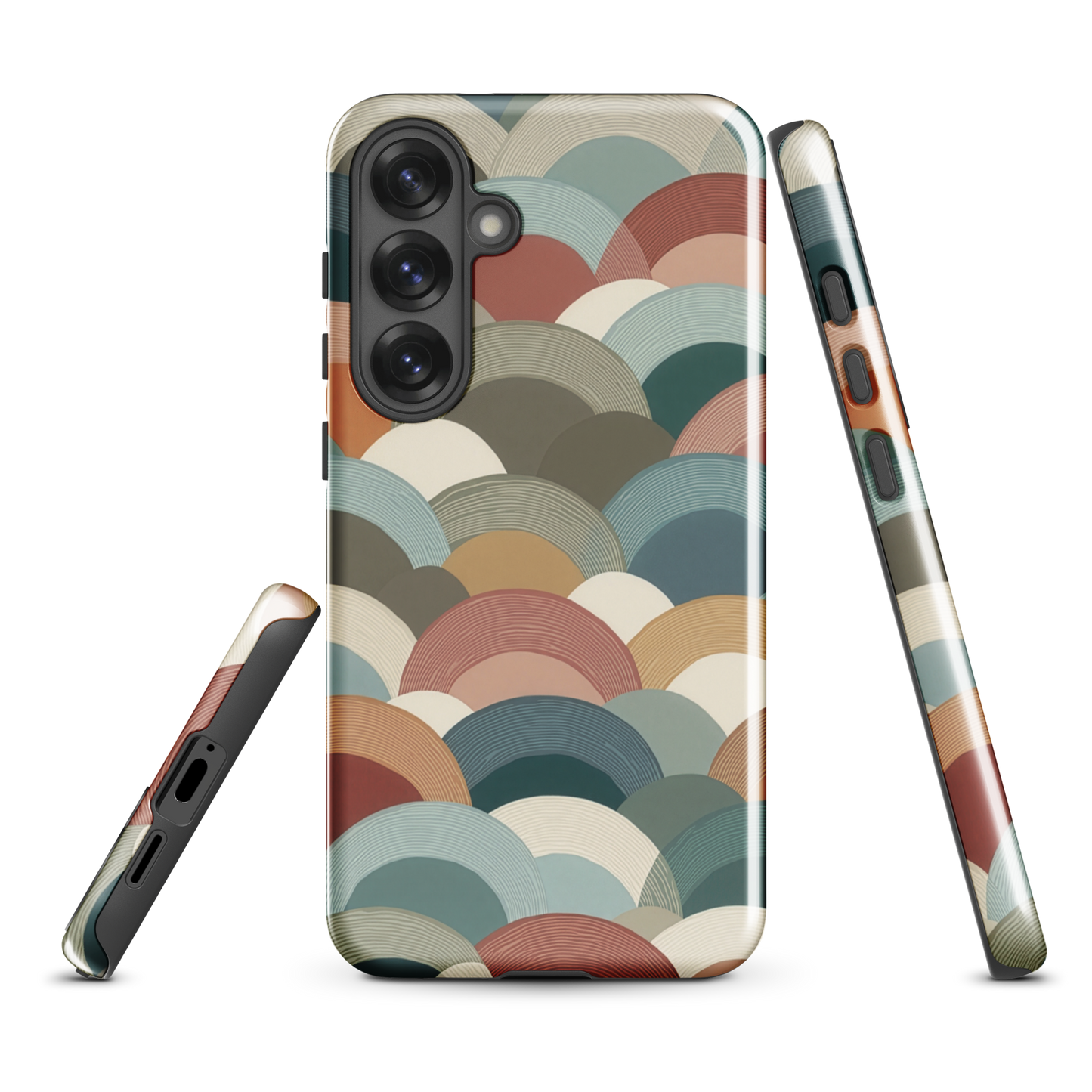 'Warm Horizons' Samsung Galaxy S25 Plus tough phone case - protective glossy case NZ Australia