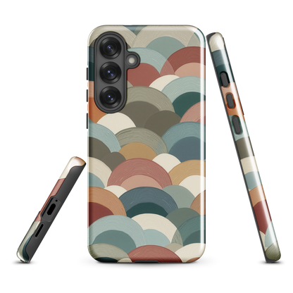 'Warm Horizons' Samsung Galaxy S25 Plus tough phone case - protective glossy case NZ Australia