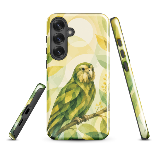 'Kakapo' Samsung Galaxy S25 Plus tough phone case - protective glossy case NZ Australia