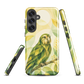 'Kākāpō' Samsung Galaxy S25 Plus tough case - protective glossy case NZ Australia