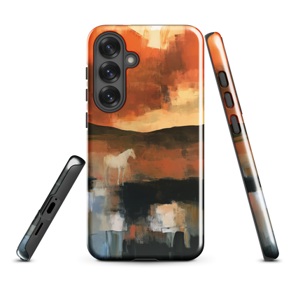 'Ember Fields' Samsung Galaxy S25 Plus tough phone case - protective glossy case NZ Australia
