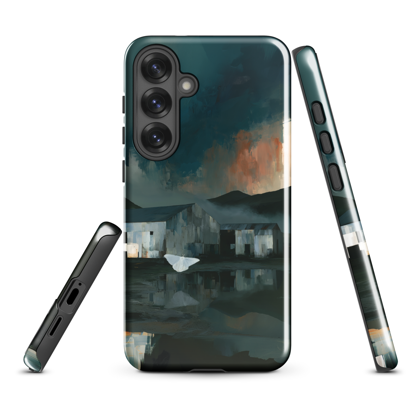 'Evening Flight' Samsung Galaxy S25 Plus tough phone case - protective glossy case NZ Australia