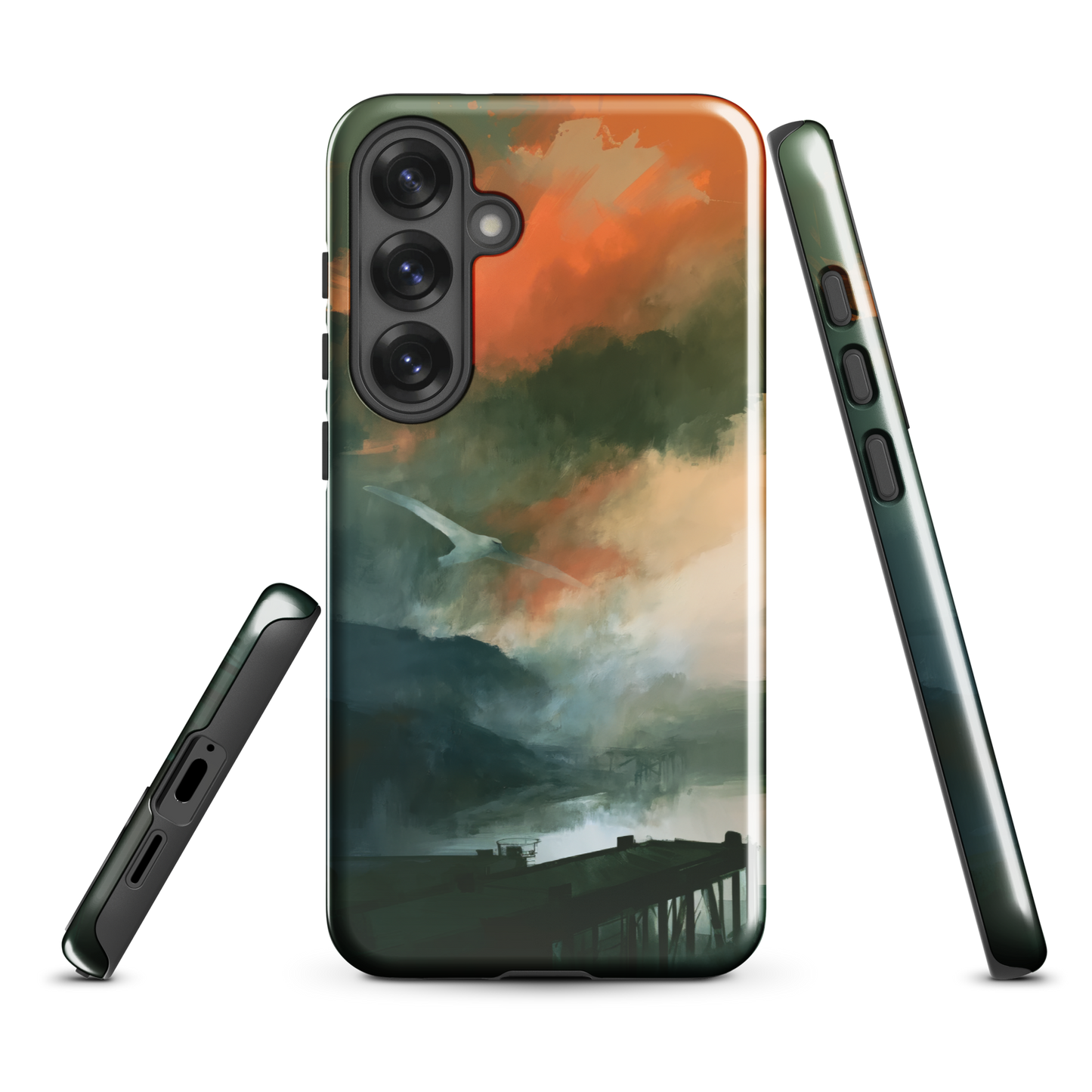 'Harbour' Samsung Galaxy S25 Plus tough phone case - protective glossy case NZ Australia