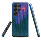 'Digital Glitch' Samsung Galaxy S25 Ultra tough phone case - protective glossy case NZ Australia