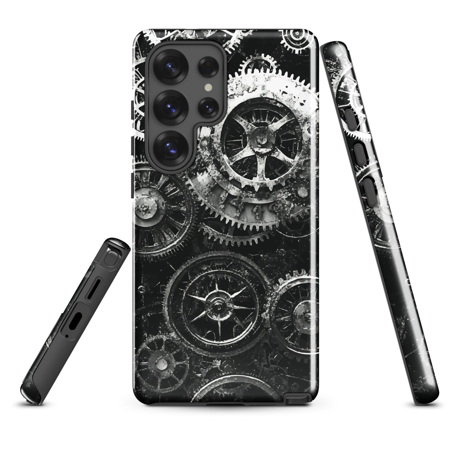 'Clockwork' Samsung Galaxy S25 Ultra tough phone case - protective glossy case NZ Australia