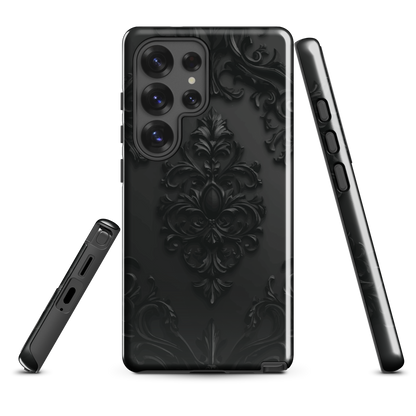 'Obsidian' Samsung Galaxy S25 Ultra tough phone case - protective glossy case NZ Australia