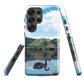 'Black Swan' Samsung Galaxy S25 Ultra tough phone case - protective glossy case NZ Australia