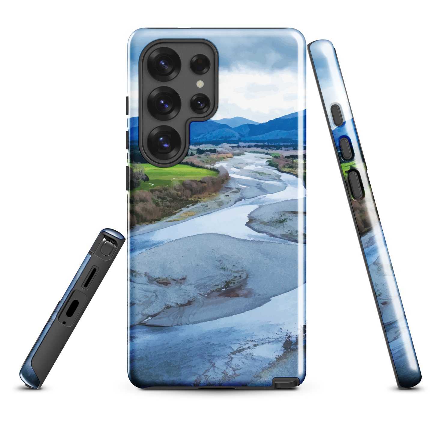 'Waiohine' Samsung Galaxy S25 Ultra tough phone case - protective glossy case NZ Australia