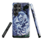'Blue Rose' Samsung Galaxy S25 Ultra tough phone case - protective glossy case NZ Australia