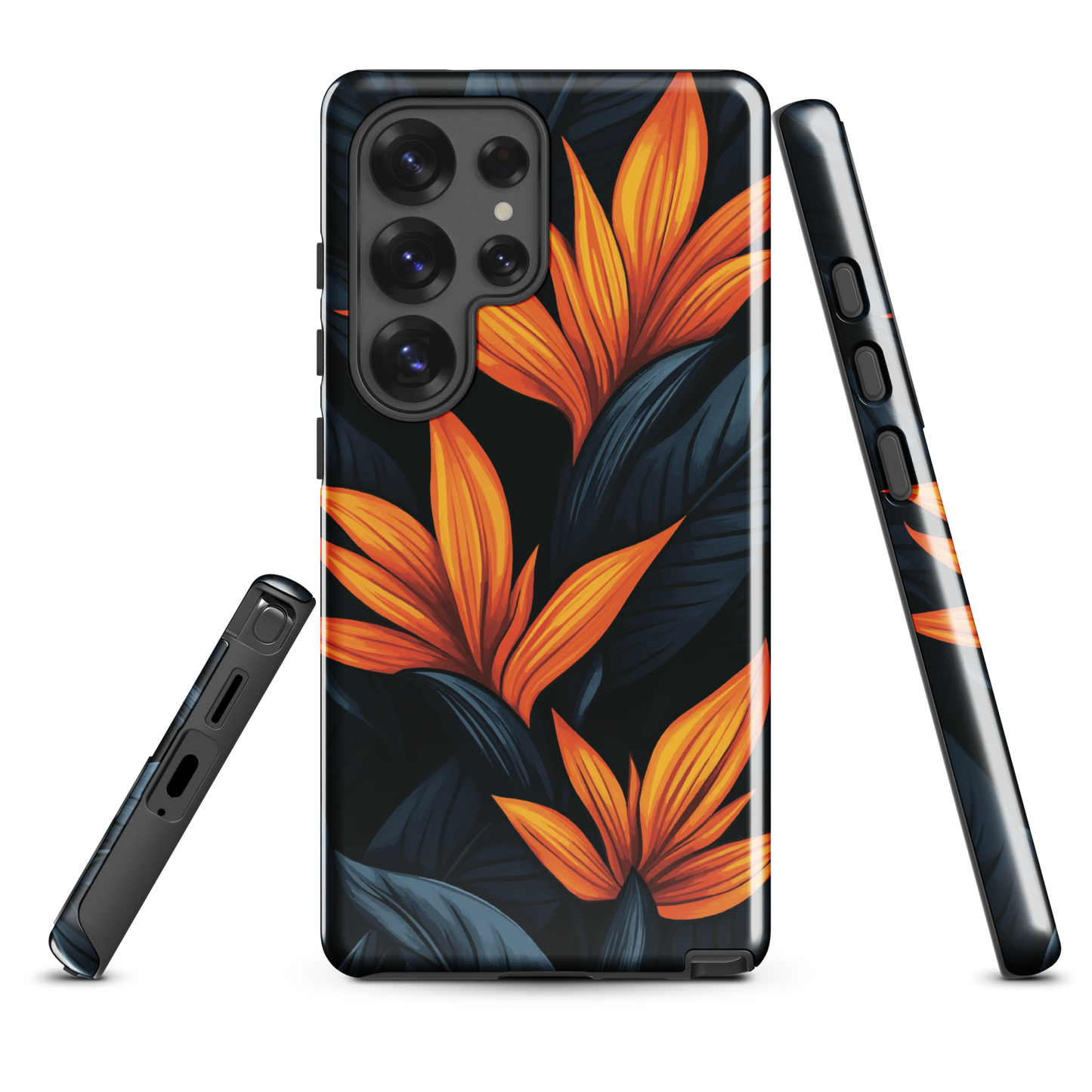 'Bird of Paradise' Samsung Galaxy S25 Ultra tough phone case - protective glossy case NZ Australia