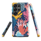 'Coral Reef' Samsung Galaxy S25 Ultra tough phone case - protective glossy case NZ Australia