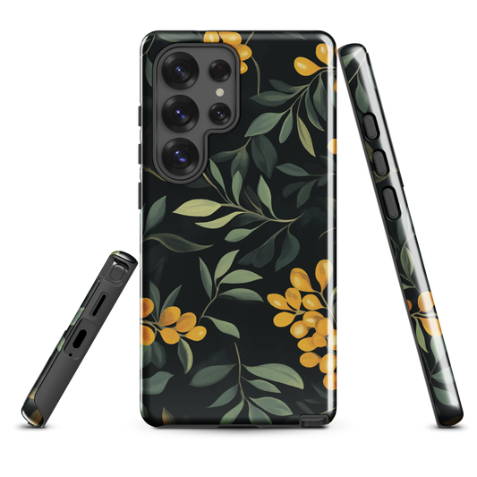 'NZ Kowhai' Samsung Galaxy S25 Ultra tough phone case - protective glossy case NZ Australia