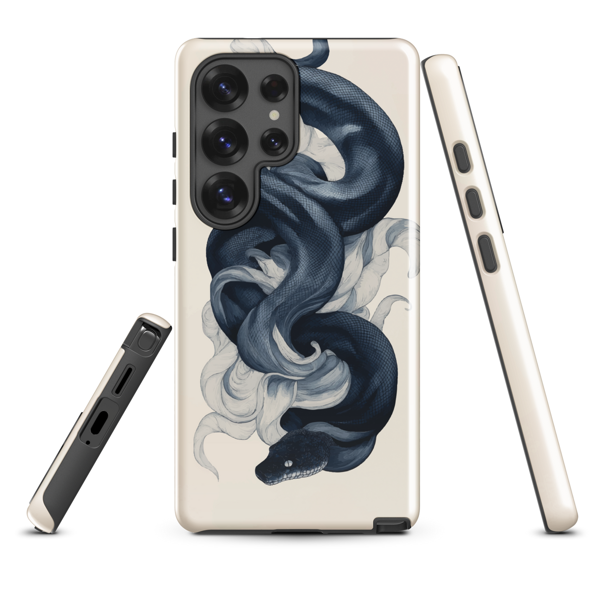 'Midnight Python' Samsung Galaxy S25 Ultra tough phone case - protective glossy case NZ Australia