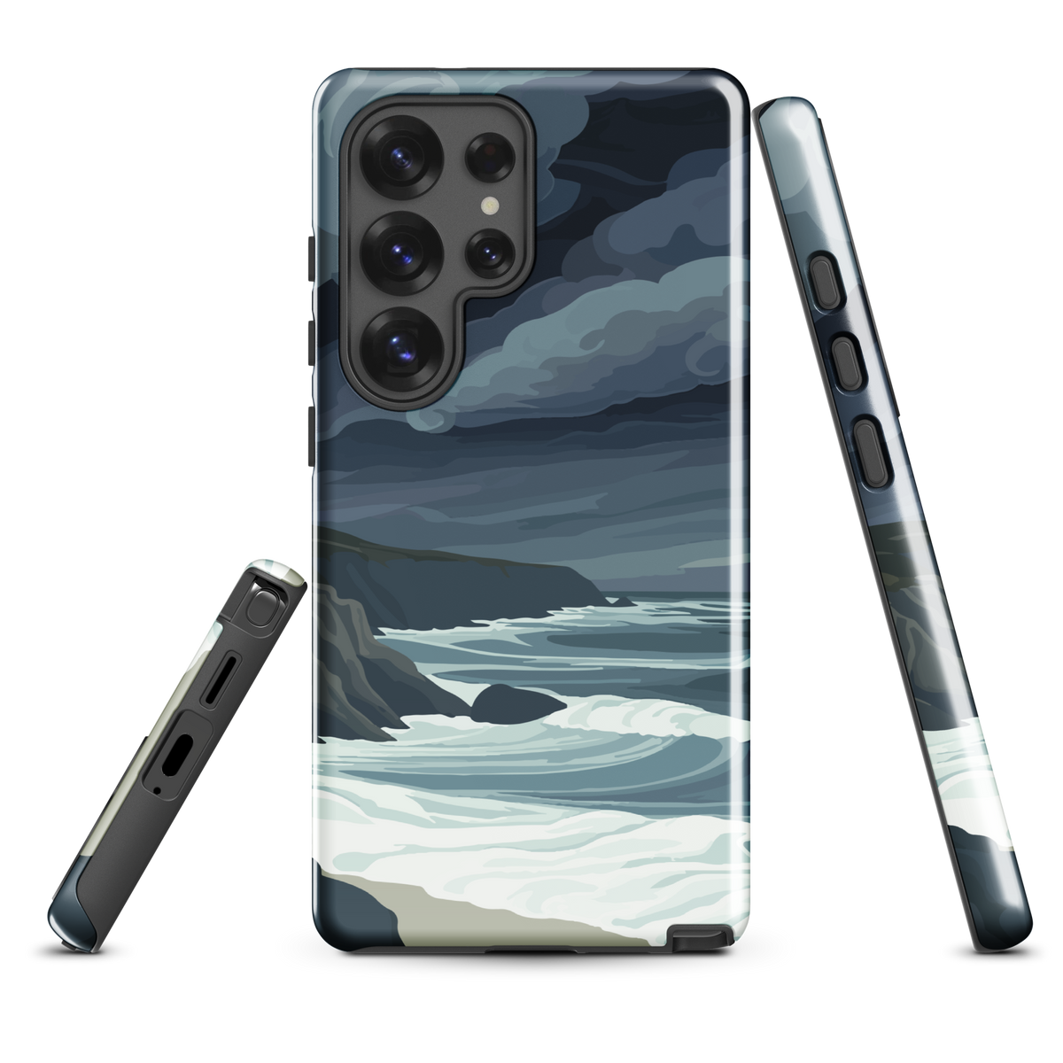 'Cape Kidnappers' Samsung Galaxy S25 Ultra tough phone case - protective glossy case NZ Australia