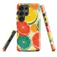 'Citrus Pop' Samsung Galaxy S25 Ultra tough phone case - protective glossy case NZ Australia