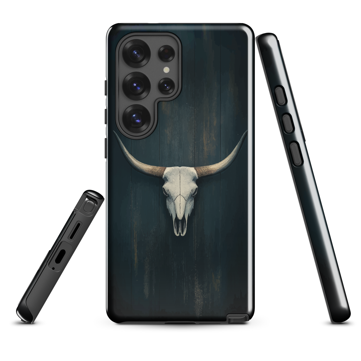 'Longhorn' Samsung Galaxy S25 Ultra tough phone case - protective glossy case NZ Australia