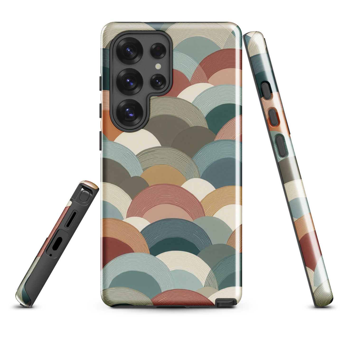 'Warm Horizons' Samsung Galaxy S25 Ultra tough phone case - protective glossy case NZ Australia