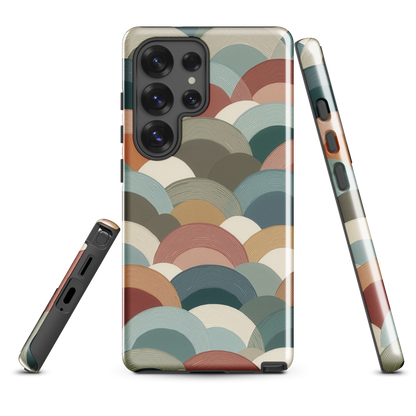 'Warm Horizons' Samsung Galaxy S25 Ultra tough phone case - protective glossy case NZ Australia
