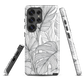 'Tropical Lines' Samsung Galaxy S25 Ultra tough phone case - protective glossy case NZ Australia