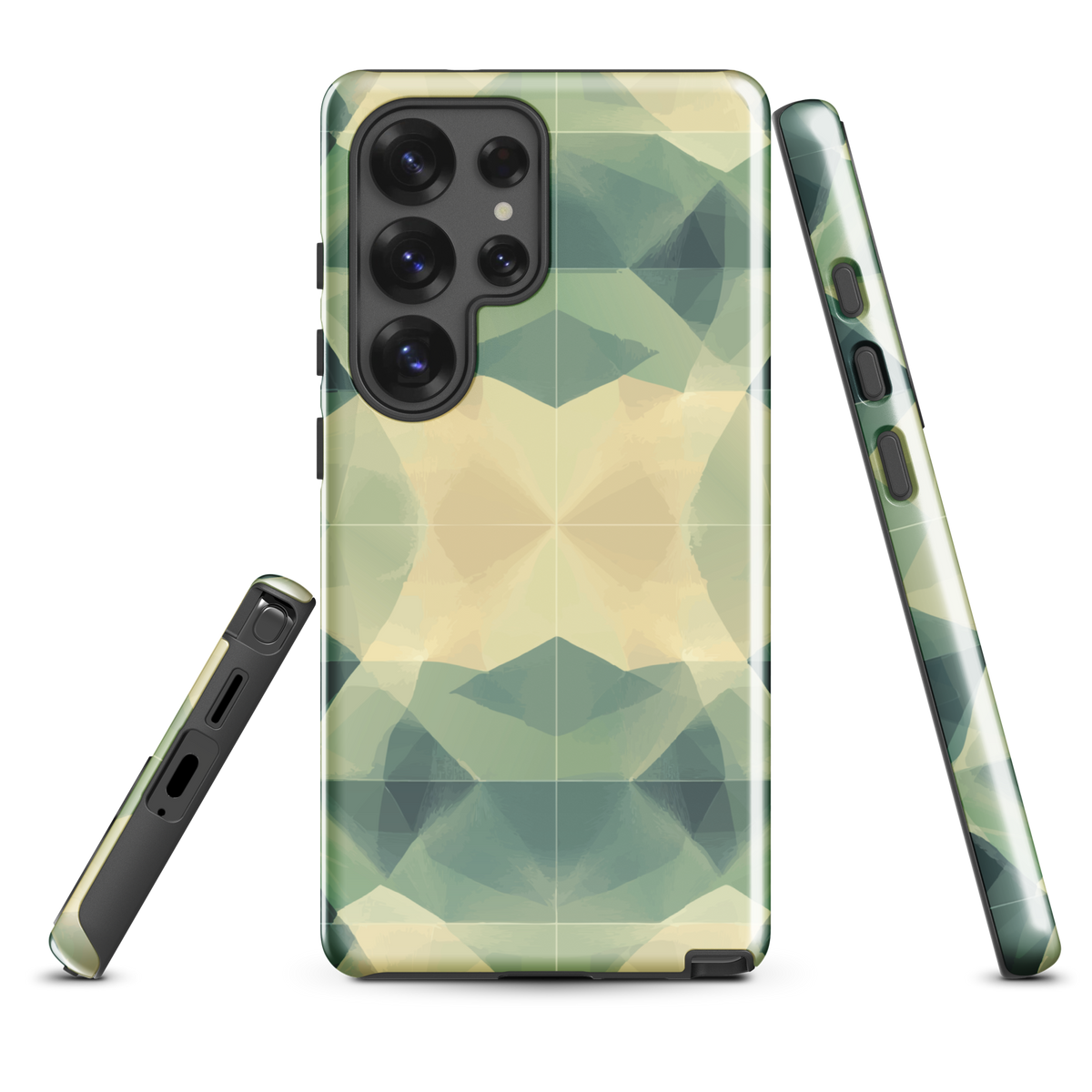 'Symmetry' Samsung Galaxy S25 Ultra tough phone case - protective glossy case NZ Australia