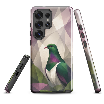 'Kererū' Samsung Galaxy S25 Ultra tough case - protective glossy case NZ Australia