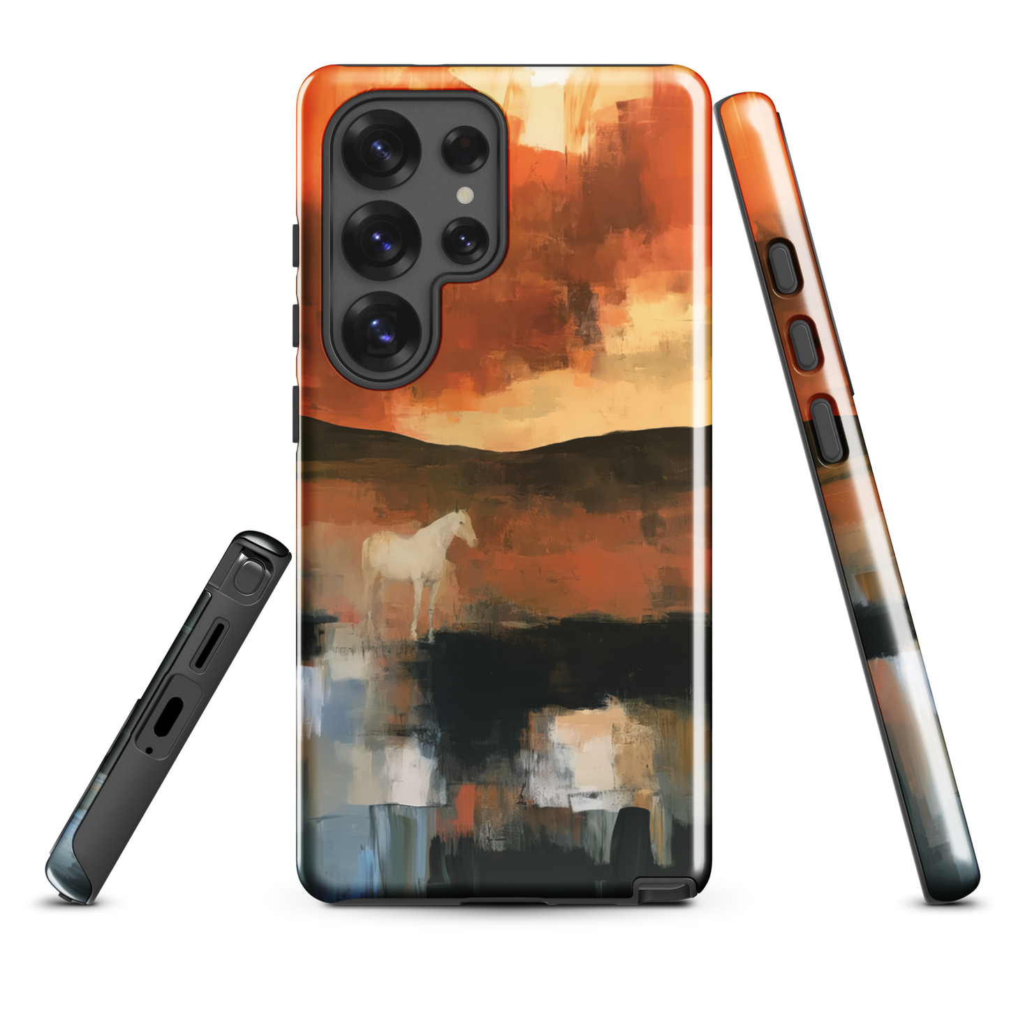 'Ember Fields' Samsung Galaxy S25 Ultra tough phone case - protective glossy case NZ Australia