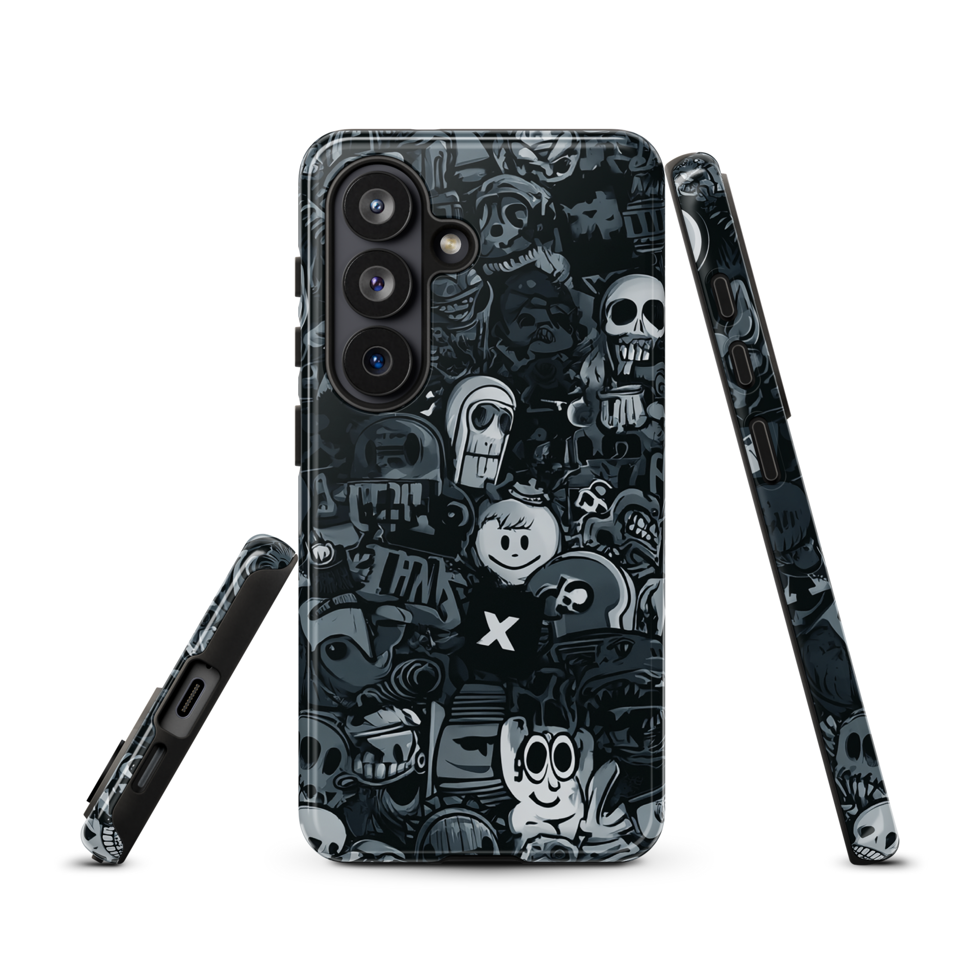 'Midnight Stickers' Samsung Galaxy S26 tough phone case - protective glossy case NZ Australia