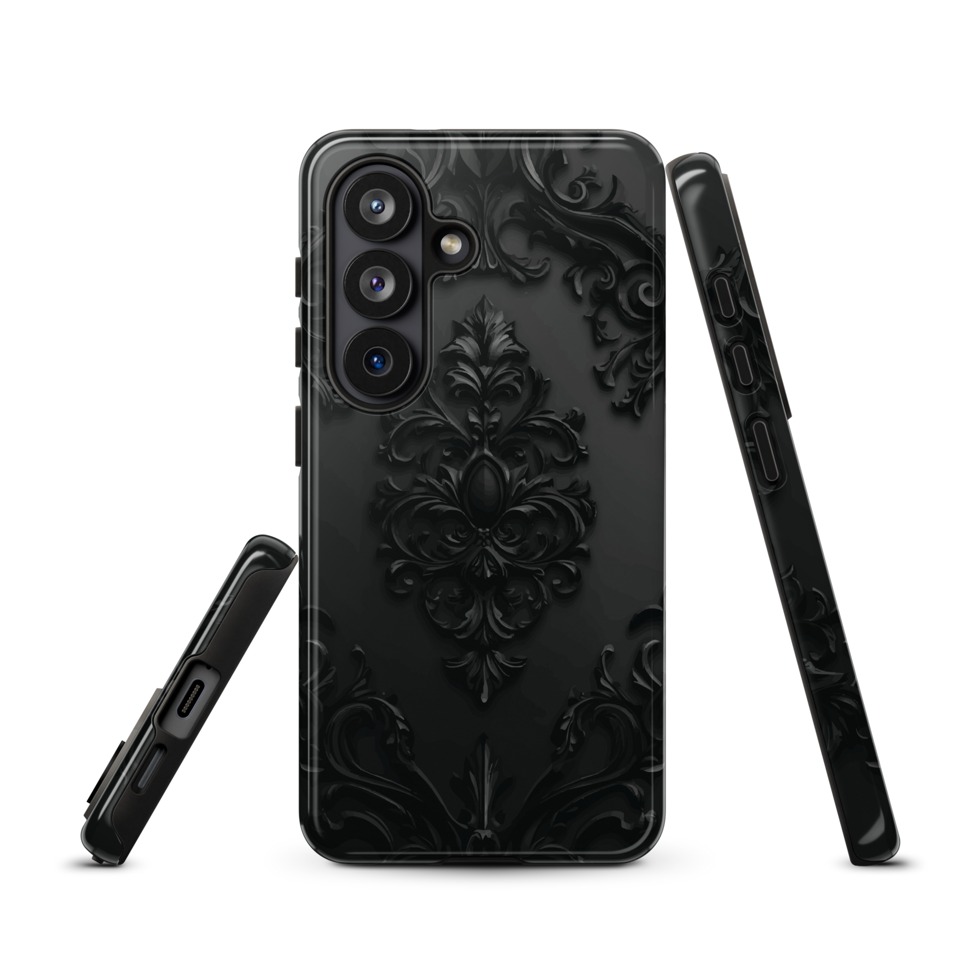 'Obsidian' Samsung Galaxy S26 tough phone case - protective glossy case NZ Australia