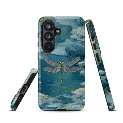 'Dragonfly Glade' Samsung Galaxy S26 tough phone case - protective glossy case NZ Australia