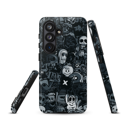 'Midnight Stickers' Samsung Galaxy S26 tough phone case - protective glossy case NZ Australia