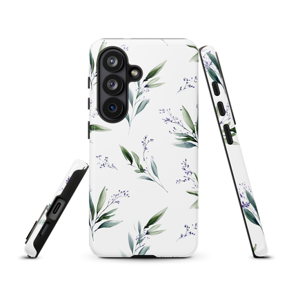 'Botanical Sprigs' Samsung Galaxy S26 tough phone case - protective glossy case NZ Australia