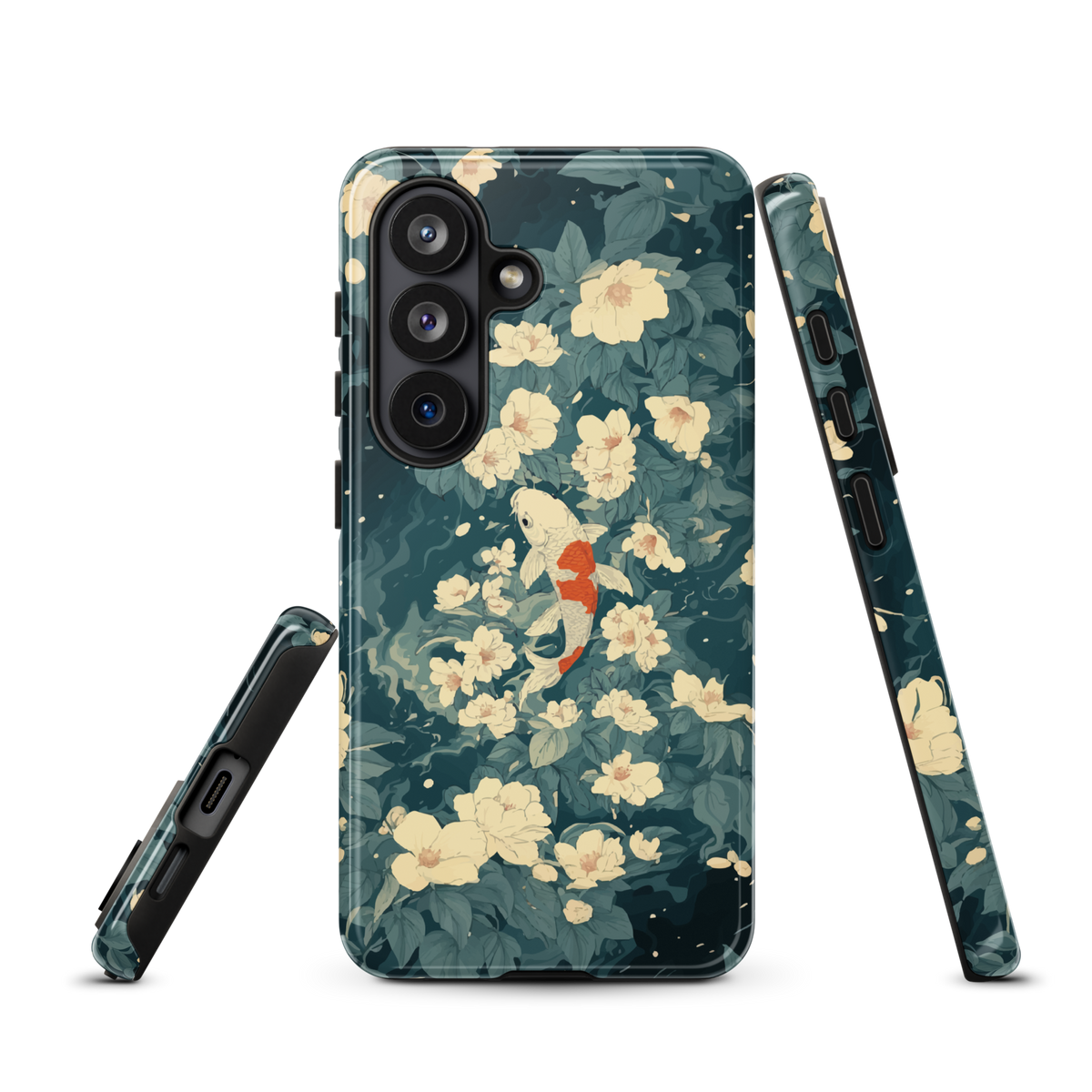 'Koi' Samsung Galaxy S26 tough phone case - protective glossy case NZ Australia
