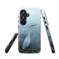 'White Heron in the mist' Samsung Galaxy S26 tough phone case - protective glossy case NZ Australia