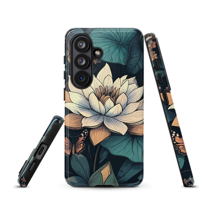 'Water Lily' Samsung Galaxy S26 tough phone case - protective glossy case NZ Australia