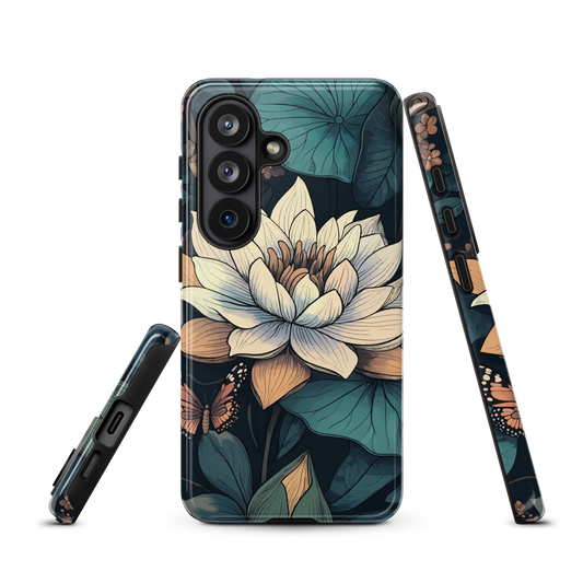 'Water Lily' Samsung Galaxy S26 tough phone case - protective glossy case NZ Australia