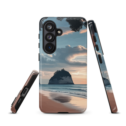 'Cathedral Cove' Samsung Galaxy S26 tough phone case - protective glossy case NZ Australia