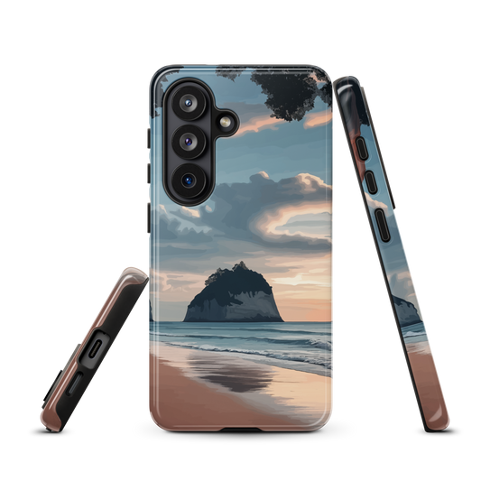'Cathedral Cove' Samsung Galaxy S26 tough phone case - protective glossy case NZ Australia
