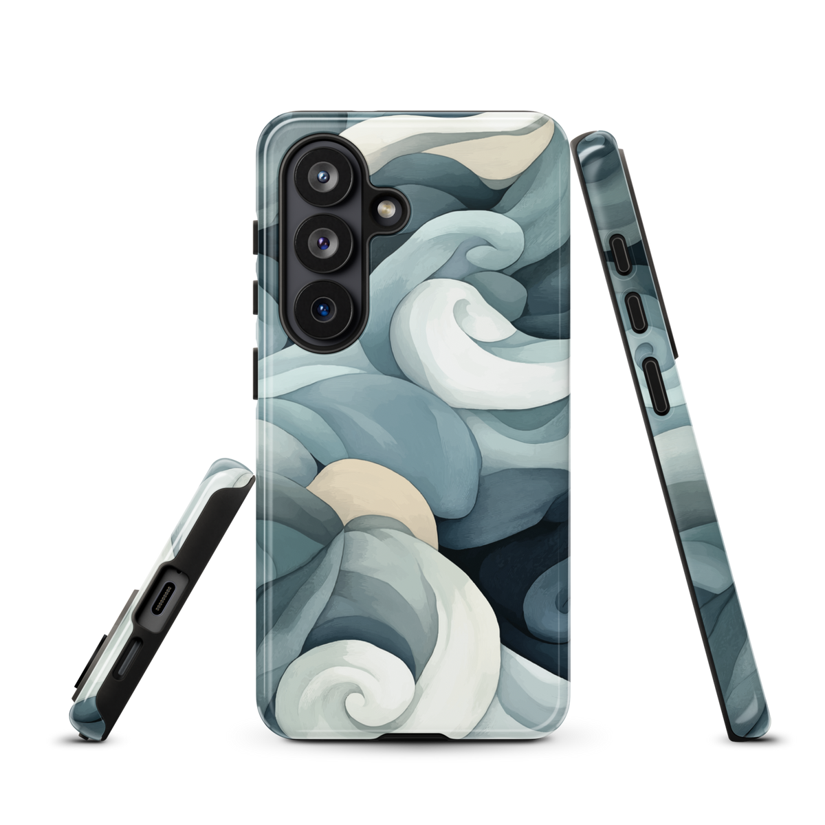 'Ebb and Flow' Samsung Galaxy S26 tough phone case - protective glossy case NZ Australia