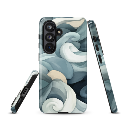 'Ebb and Flow' Samsung Galaxy S26 tough phone case - protective glossy case NZ Australia