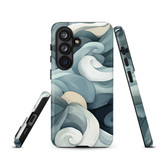 'Ebb and Flow' Samsung Galaxy S26 tough phone case - protective glossy case NZ Australia