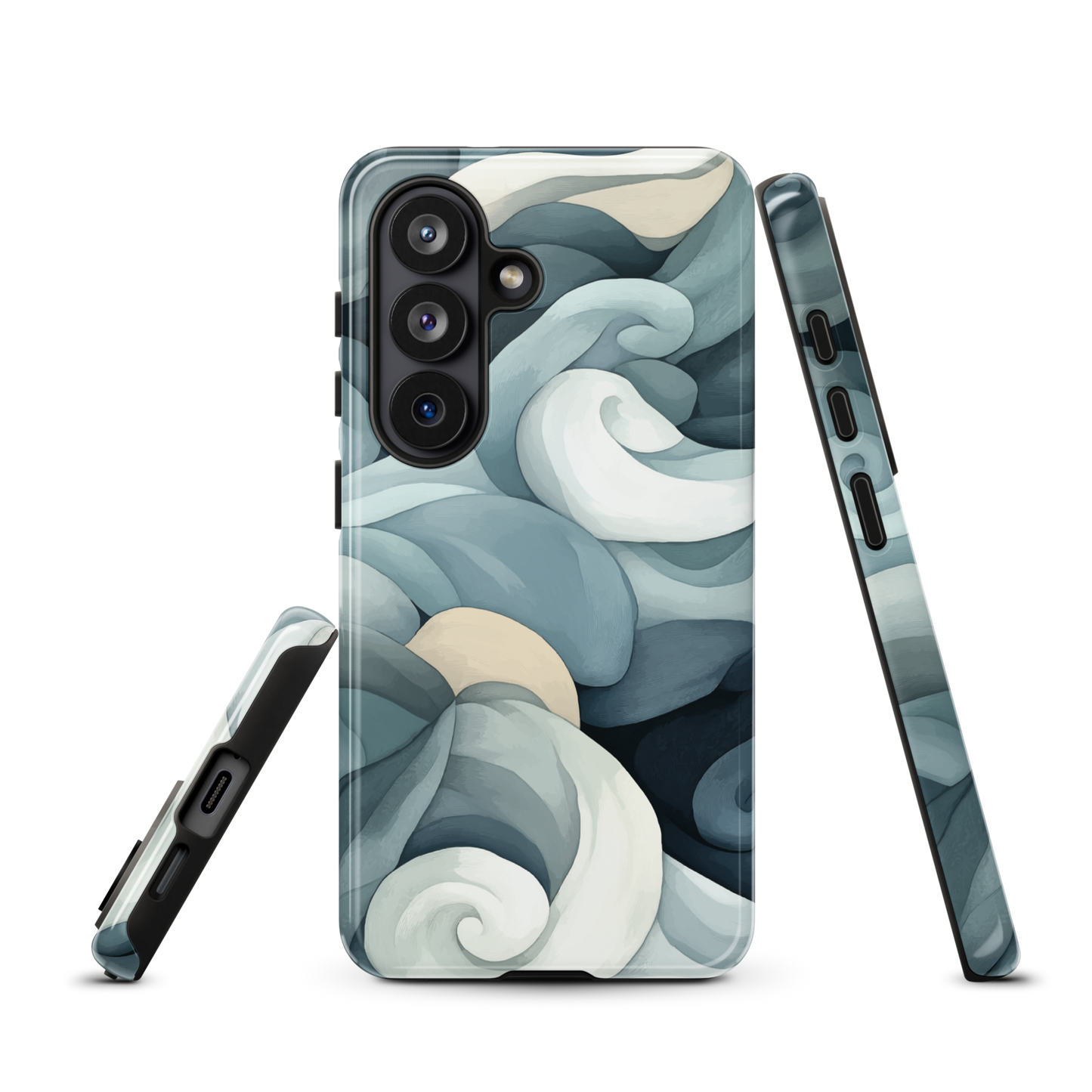 'Ebb and Flow' Samsung Galaxy S26 tough phone case - protective glossy case NZ Australia